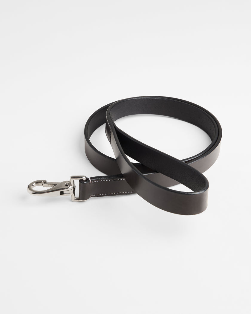 Laisse en cuir - Noir